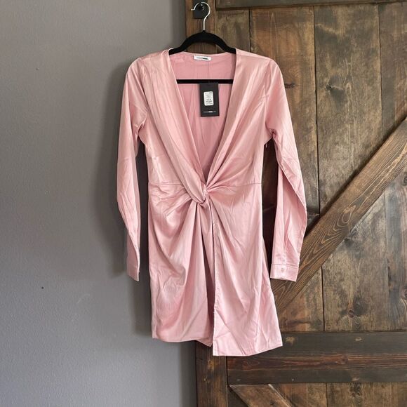 Fashionnova Sugar Free Mimi Wrap Dress, SZ M - Picture 2 of 6